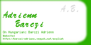 adrienn barczi business card